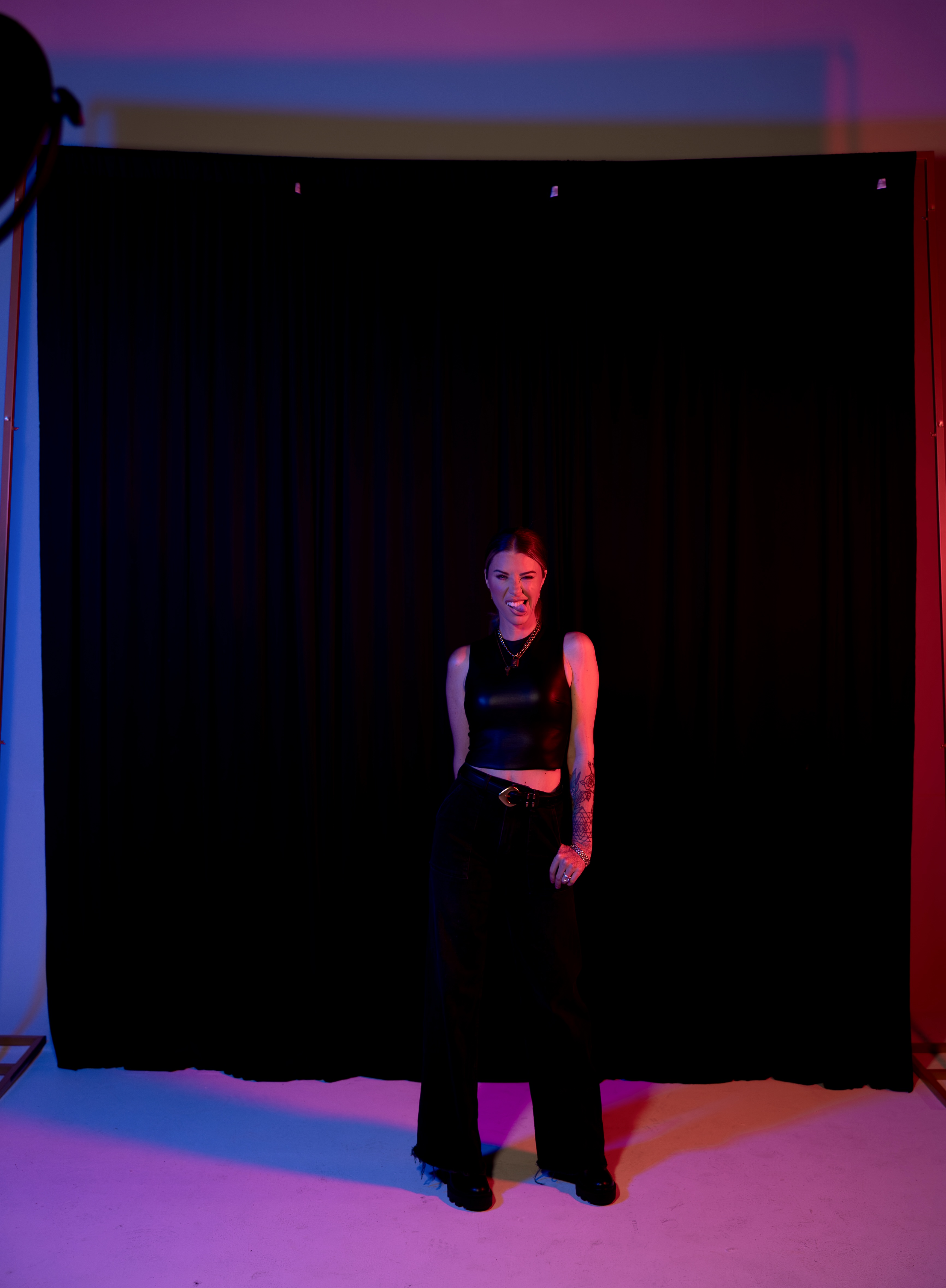 Ashley, in studio light